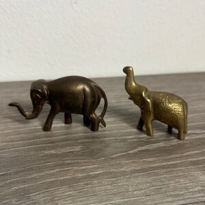 Pair of Brass Elephants
